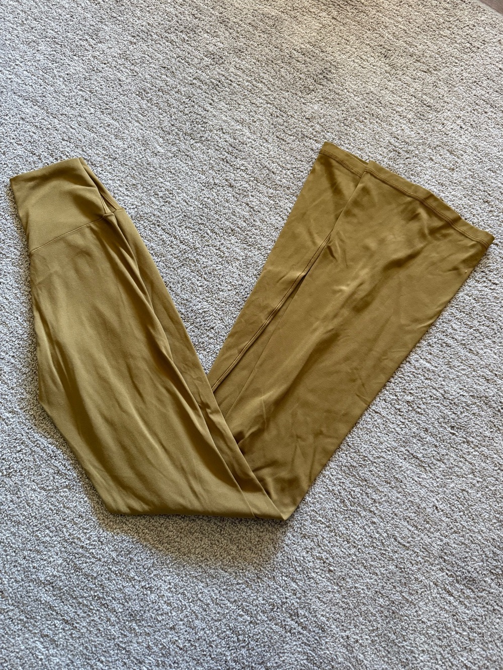 aerie Mustard Wide Leg Leggings